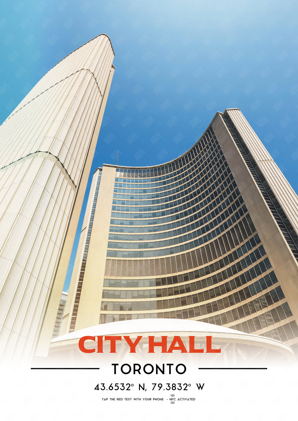 Toronto Landmarks NFC Poster #1