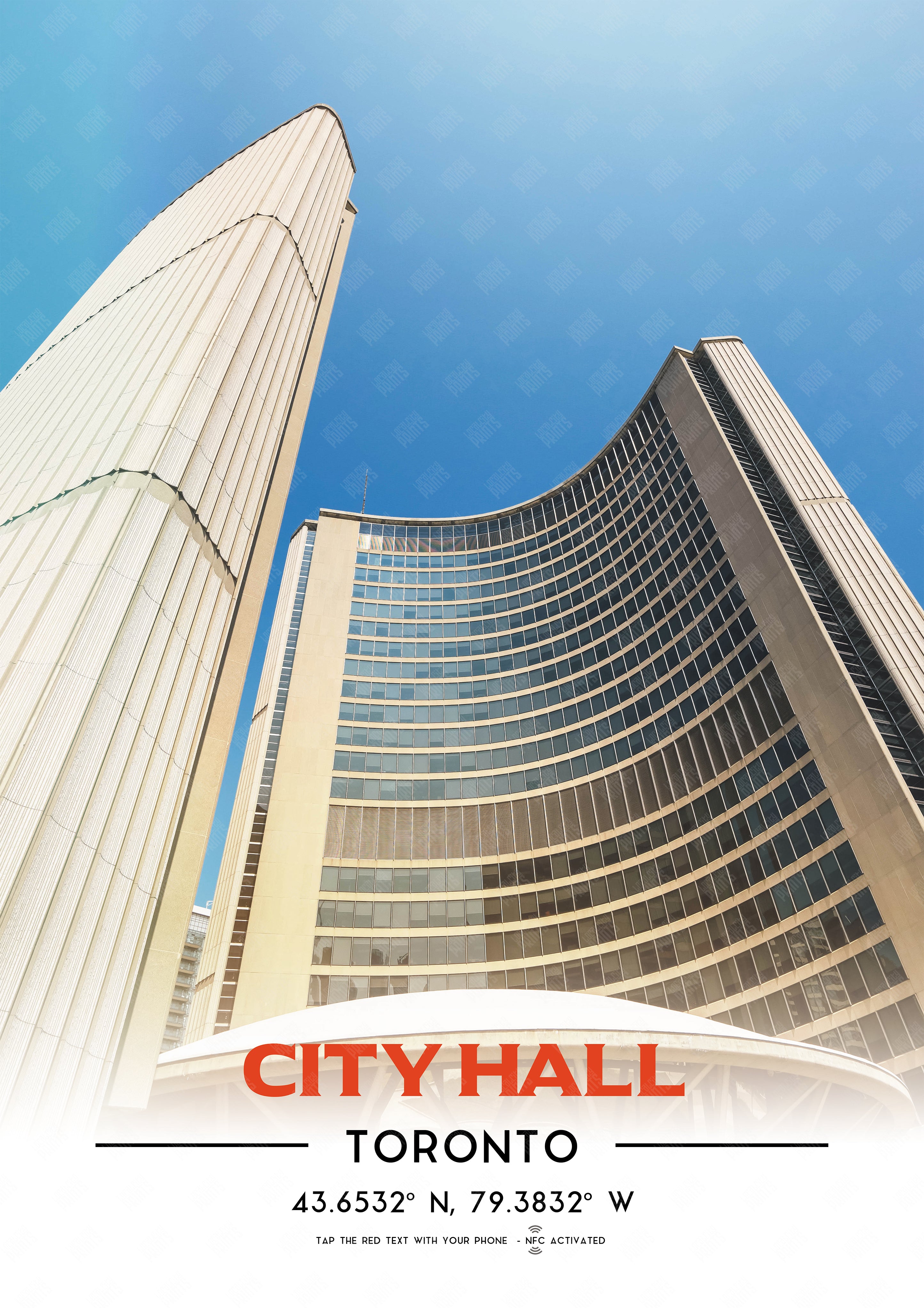 Toronto Landmarks NFC Poster #1