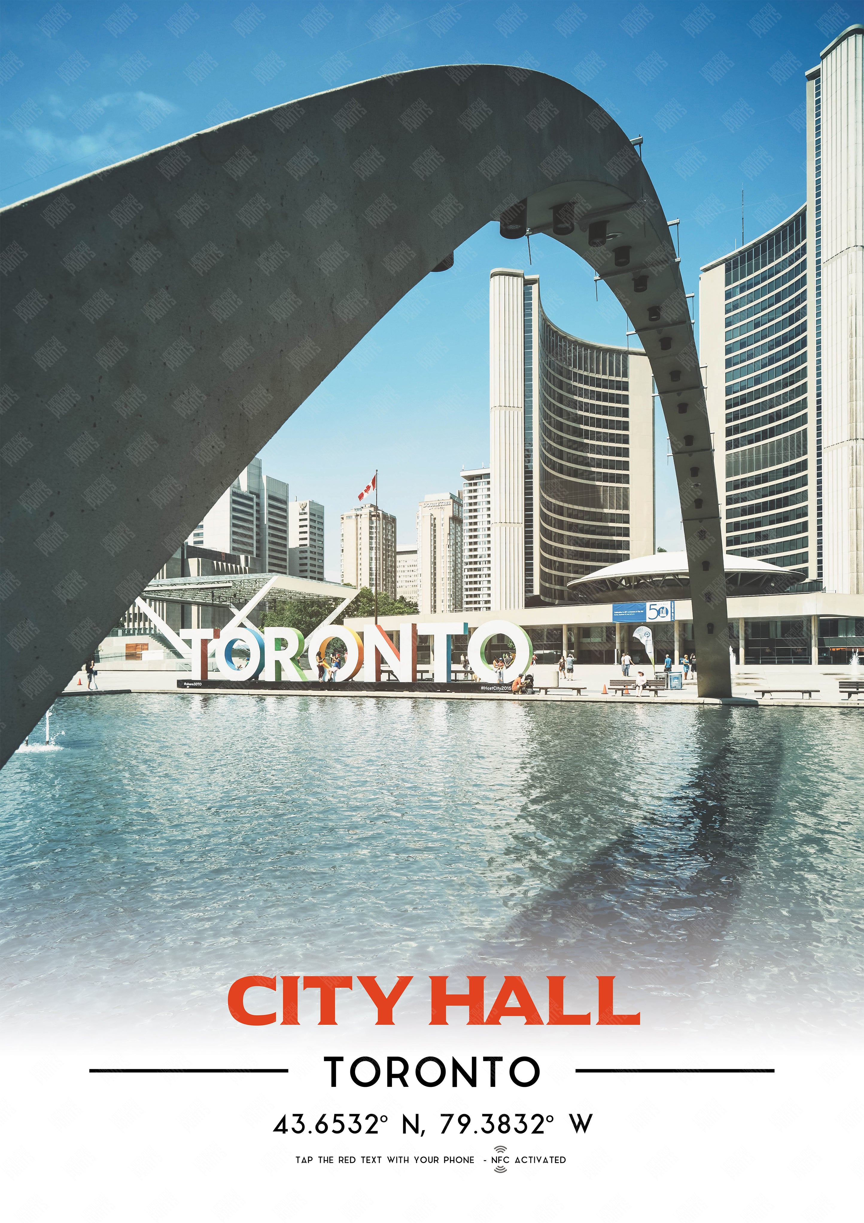 Toronto Landmarks NFC Poster #4