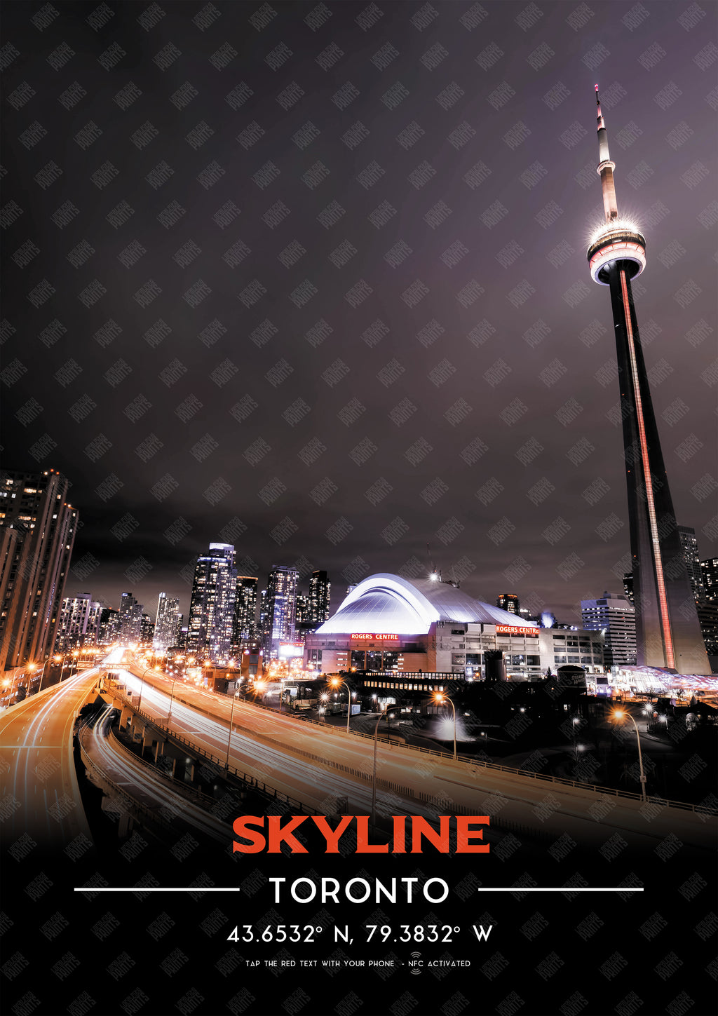 Toronto Skyline NFC Poster #6