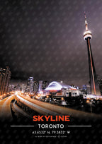 Toronto Skyline NFC Poster #6