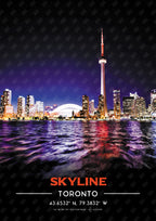 Toronto Skyline NFC Poster #7
