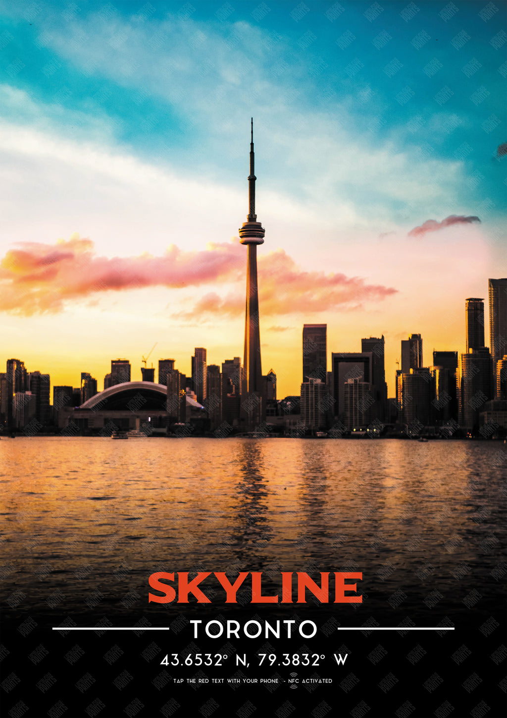 Toronto Skyline NFC Poster #4