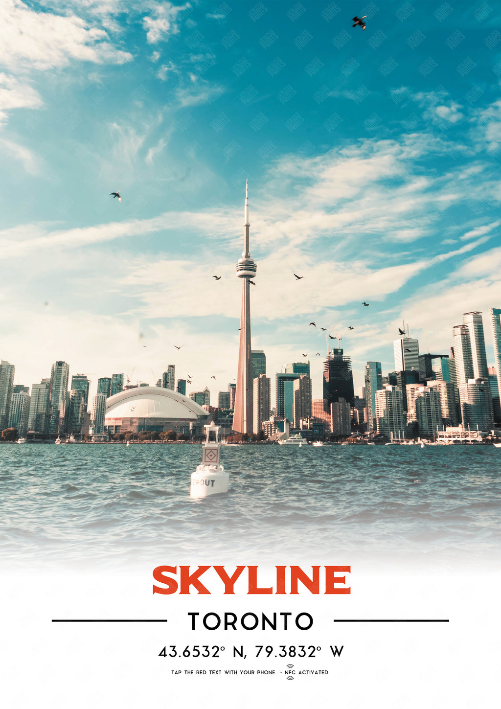 Toronto Skyline NFC Poster #1