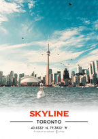 Toronto Skyline NFC Poster #1
